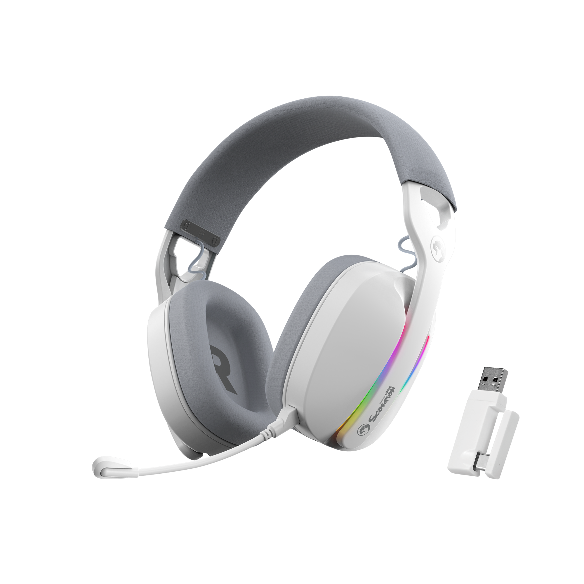 Pulz 70W Wireless Gaming Headset White